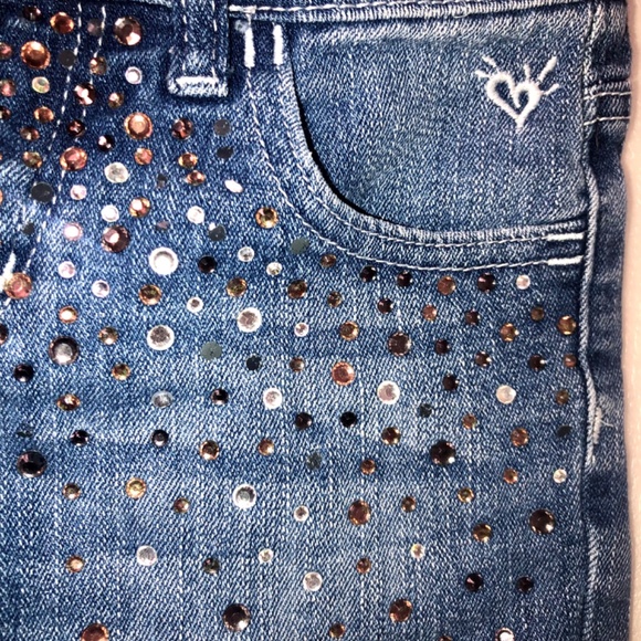 Justice Premium Girls Denim Jeans with Bedazzling - Picture 4 of 8